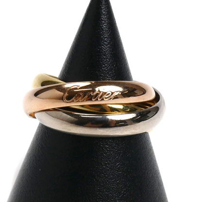 CARTIER カルティエ K18YG イエローゴールド K18WG ホワイトゴールド K18PG トリニティ リング・指輪 10.5号 51 7.5g レディース【中古】【美品】