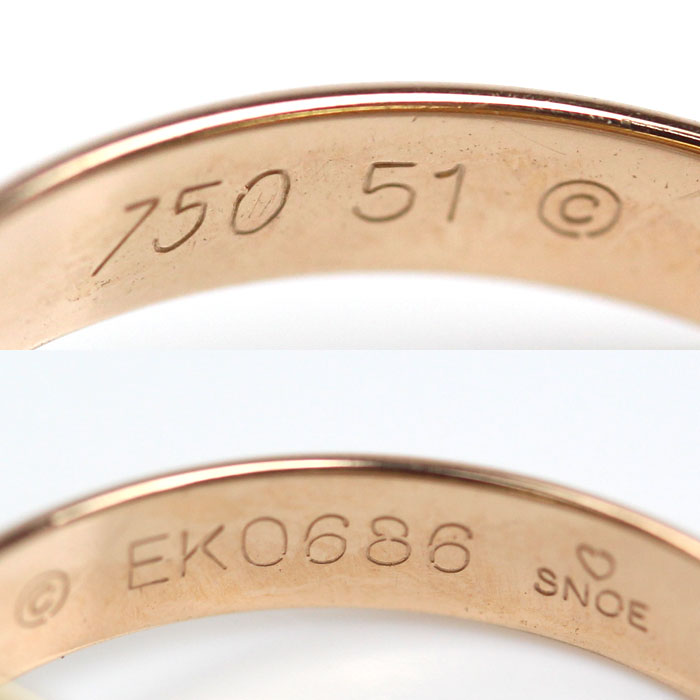 CARTIER カルティエ K18YG イエローゴールド K18WG ホワイトゴールド K18PG トリニティ リング・指輪 10.5号 51 7.5g レディース【中古】【美品】