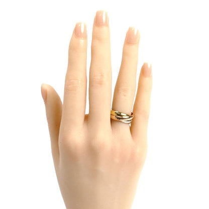 CARTIER カルティエ K18YG イエローゴールド K18WG ホワイトゴールド K18PG トリニティ リング・指輪 10.5号 51 7.5g レディース【中古】【美品】