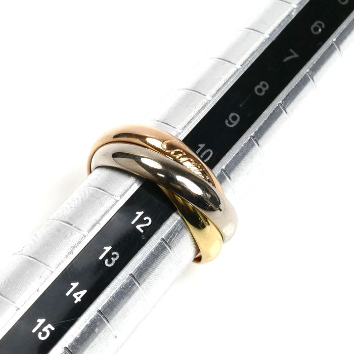 CARTIER カルティエ K18YG イエローゴールド K18WG ホワイトゴールド K18PG トリニティ リング・指輪 10.5号 51 7.5g レディース【中古】【美品】