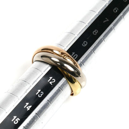 CARTIER カルティエ K18YG イエローゴールド K18WG ホワイトゴールド K18PG トリニティ リング・指輪 10.5号 51 7.5g レディース【中古】【美品】