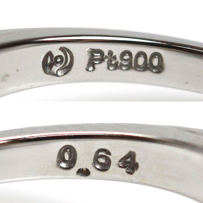 TASAKI タサキ Pt900プラチナ リング・指輪 ダイヤモンド0.64ct 10.5号 4.1g V字 レディース【中古】【美品】
