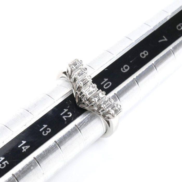 TASAKI タサキ Pt900プラチナ リング・指輪 ダイヤモンド0.64ct 10.5号 4.1g V字 レディース【中古】【美品】