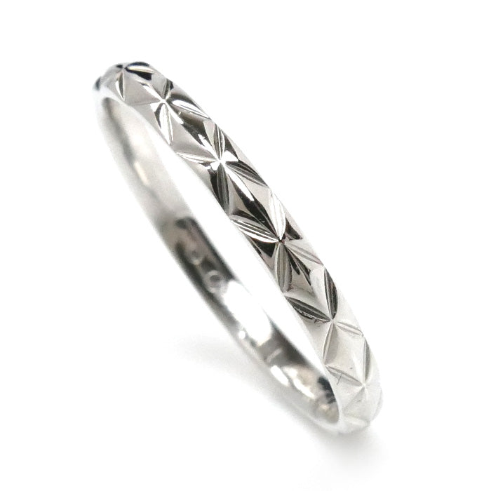 CHANEL シャネル Pt950プラチナ マトラッセ リング・指輪 J2820 20.5号 61 3.3g メンズ【中古】【美品】