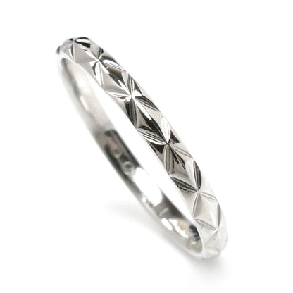 CHANEL シャネル Pt950プラチナ マトラッセ リング・指輪 J2820 20.5号 61 3.3g メンズ【中古】【美品】