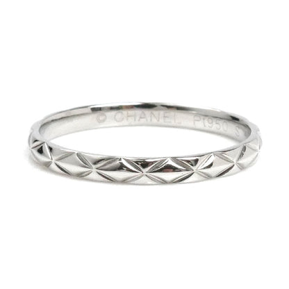 CHANEL シャネル Pt950プラチナ マトラッセ リング・指輪 J2820 20.5号 61 3.3g メンズ【中古】【美品】