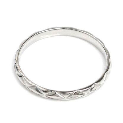 CHANEL シャネル Pt950プラチナ マトラッセ リング・指輪 J2820 20.5号 61 3.3g メンズ【中古】【美品】