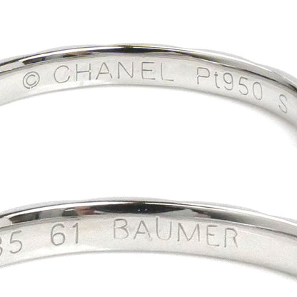 CHANEL シャネル Pt950プラチナ マトラッセ リング・指輪 J2820 20.5号 61 3.3g メンズ【中古】【美品】