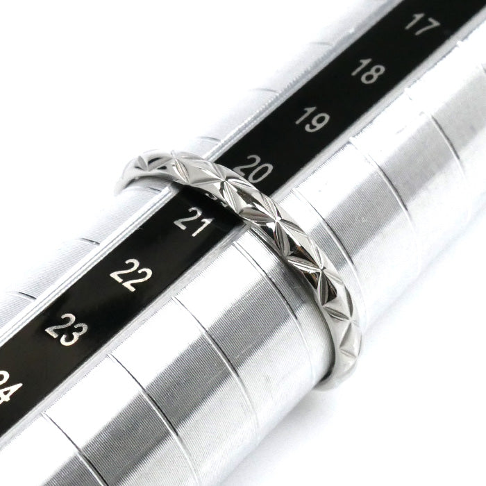 CHANEL シャネル Pt950プラチナ マトラッセ リング・指輪 J2820 20.5号 61 3.3g メンズ【中古】【美品】