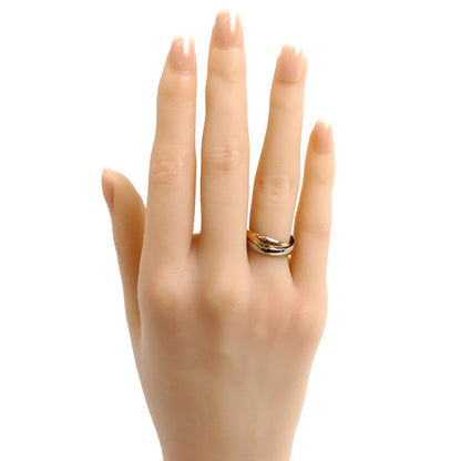 CARTIER カルティエ K18PG ピンクゴールド K18YG イエローゴールド K18WG トリニティ SM リング・指輪 B4235150 10.5号 50 4.4g レディース【中古】【美品】