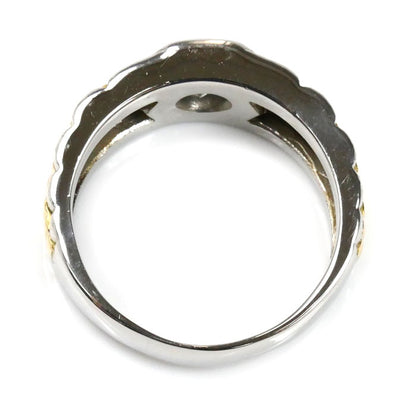 Pt900プラチナ K18YG イエローゴールド リング・指輪 ダイヤモンド0.43ct 20号 16.2g メンズ【中古】