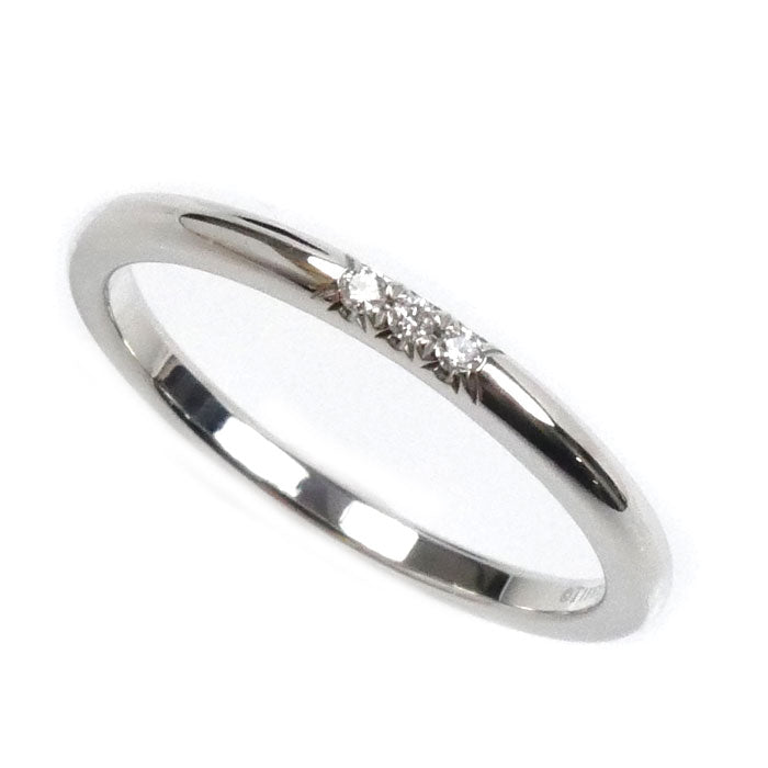 TIFFANY&Co. ティファニー Pt950プラチナ クラシックバンド リング・指輪 ダイヤモンド 15号 3.6g レディース【中古】