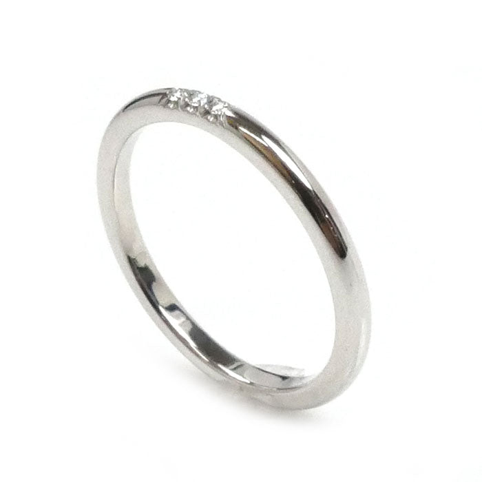 TIFFANY&Co. ティファニー Pt950プラチナ クラシックバンド リング・指輪 ダイヤモンド 15号 3.6g レディース【中古】