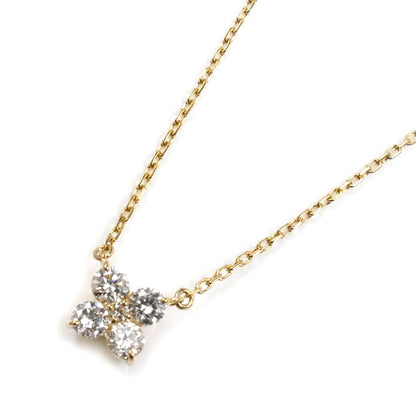 Vendome Aoyama ヴァンドーム青山 K18YG イエローゴールド カローラ ネックレス ダイヤモンド0.27ct 1.7g 40cm レディース【中古】