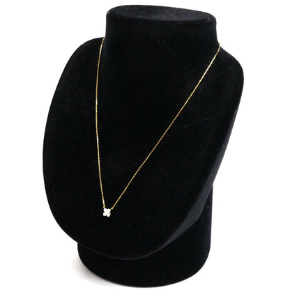 Vendome Aoyama ヴァンドーム青山 K18YG イエローゴールド カローラ ネックレス ダイヤモンド0.27ct 1.7g 40cm レディース【中古】