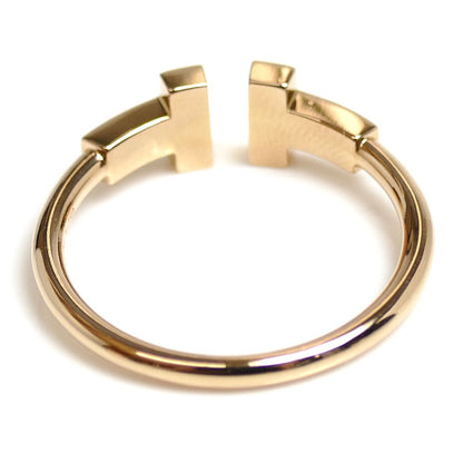 TIFFANY&Co. ティファニー K18PG ピンクゴールド Tワイヤー ダイヤ リング・指輪 60147328 ダイヤモンド 14号 2.7g レディース【中古】【美品】