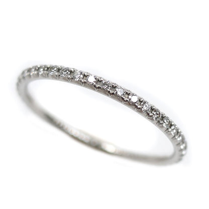 TIFFANY&Co. ティファニー Pt950プラチナ メトロ フルエタニティ リング・指輪 ダイヤモンド 10号 1.5g レディース【中古】