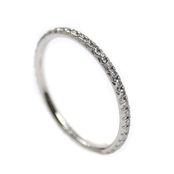 TIFFANY&Co. ティファニー Pt950プラチナ メトロ フルエタニティ リング・指輪 ダイヤモンド 10号 1.5g レディース【中古】