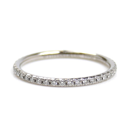 TIFFANY&Co. ティファニー Pt950プラチナ メトロ フルエタニティ リング・指輪 ダイヤモンド 10号 1.5g レディース【中古】