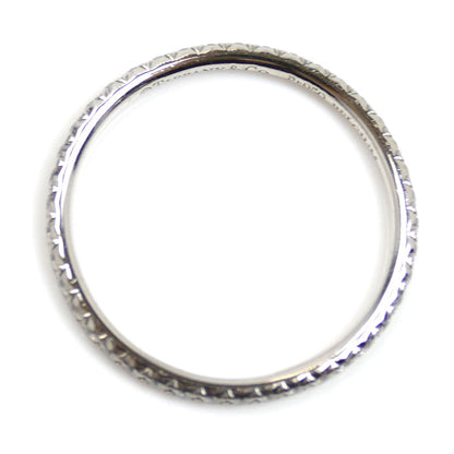 TIFFANY&Co. ティファニー Pt950プラチナ メトロ フルエタニティ リング・指輪 ダイヤモンド 10号 1.5g レディース【中古】