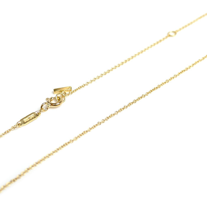 TIFFANY&Co. ティファニー K18YG イエローゴールド Tスマイル スモール ネックレス 60011679 2.9g 41/46cm レディース【中古】