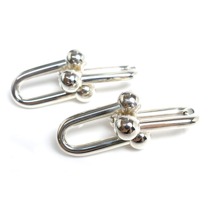 TIFFANY&Co. ティファニー Ag925 ハードウェア エクストラ ラージリンク ピアス 60013153 19.0g レディース【中古】