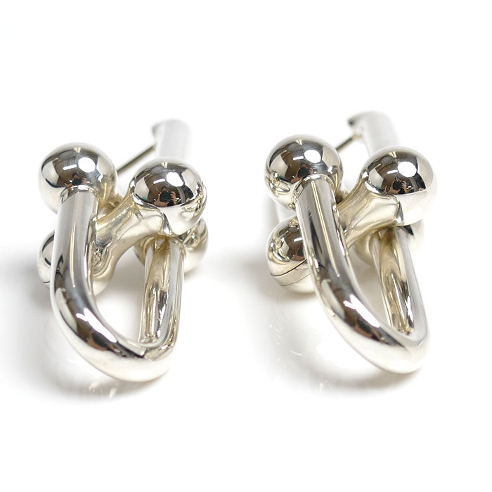 TIFFANY&Co. ティファニー Ag925 ハードウェア エクストラ ラージリンク ピアス 60013153 19.0g レディース【中古】