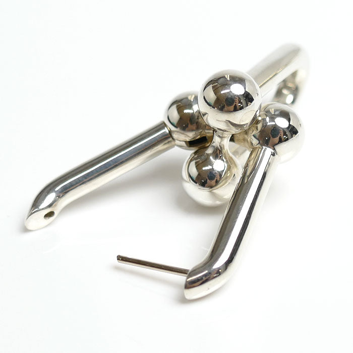 TIFFANY&Co. ティファニー Ag925 ハードウェア エクストラ ラージリンク ピアス 60013153 19.0g レディース【中古】