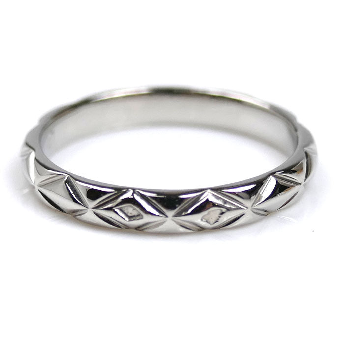 CHANEL シャネル Pt950プラチナ マトラッセ リング・指輪 7号 47 2.7g レディース【中古】【美品】