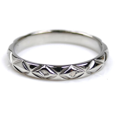 CHANEL シャネル Pt950プラチナ マトラッセ リング・指輪 7号 47 2.7g レディース【中古】【美品】