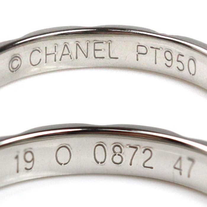 CHANEL シャネル Pt950プラチナ マトラッセ リング・指輪 7号 47 2.7g レディース【中古】【美品】