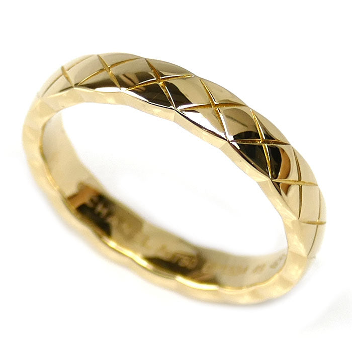 CHANEL シャネル K18YG イエローゴールド ココクラッシュ ミニ リング・指輪 J11794 8.5号 49 3.5g レディース【中古】【美品】