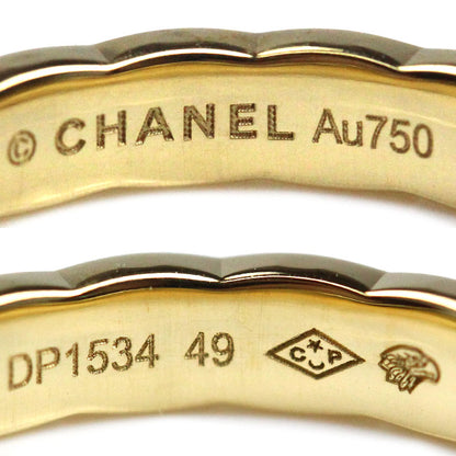 CHANEL シャネル K18YG イエローゴールド ココクラッシュ ミニ リング・指輪 J11794 8.5号 49 3.5g レディース【中古】【美品】