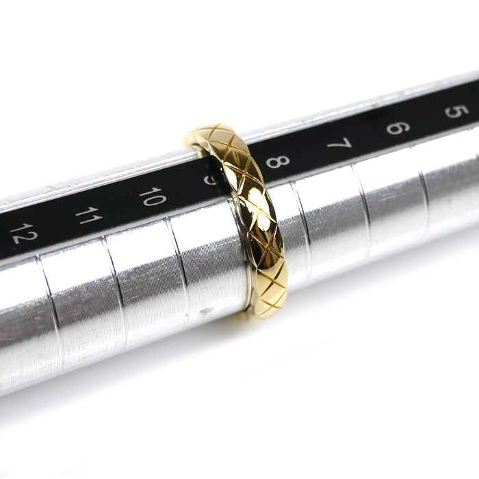 CHANEL シャネル K18YG イエローゴールド ココクラッシュ ミニ リング・指輪 J11794 8.5号 49 3.5g レディース【中古】【美品】