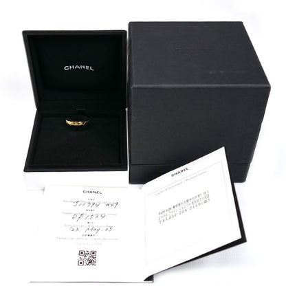 CHANEL シャネル K18YG イエローゴールド ココクラッシュ ミニ リング・指輪 J11794 8.5号 49 3.5g レディース【中古】【美品】