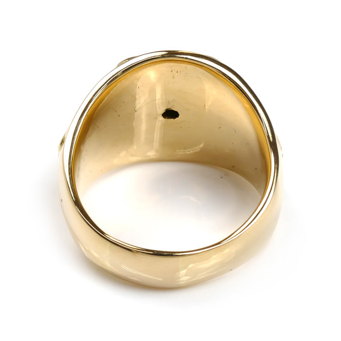 K18YG イエローゴールド リング・指輪 ダイヤモンド0.30ct/0.21ct 22号 28.4g メンズ【中古】