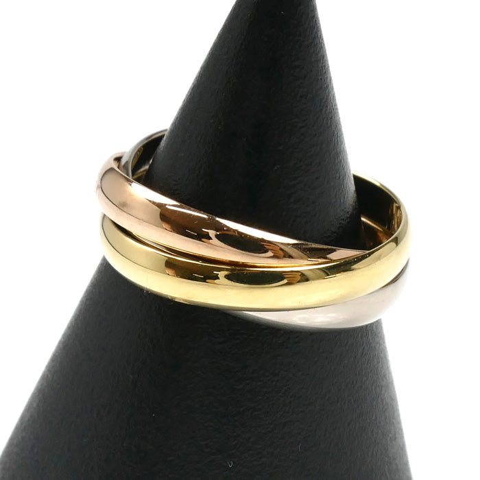 CARTIER カルティエ K18YG/PG/WG トリニティ スモール リング・指輪 B4235149 9号 49 4.2g レディース【中古】【美品】