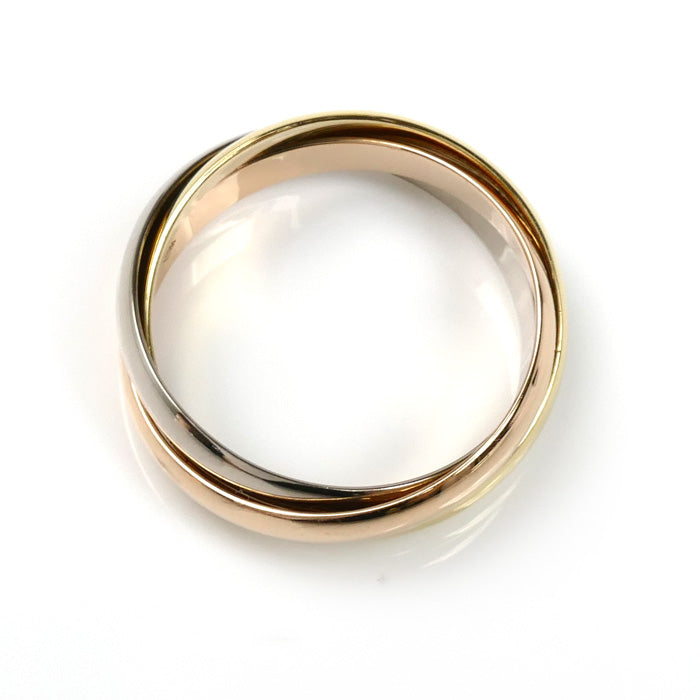 CARTIER カルティエ K18YG/PG/WG トリニティ スモール リング・指輪 B4235149 9号 49 4.2g レディース【中古】【美品】