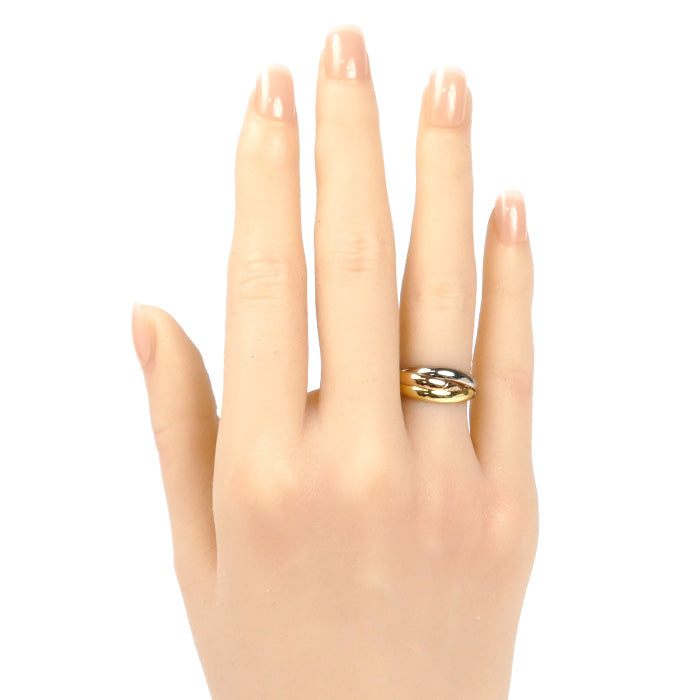 CARTIER カルティエ K18YG/PG/WG トリニティ スモール リング・指輪 B4235149 9号 49 4.2g レディース【中古】【美品】