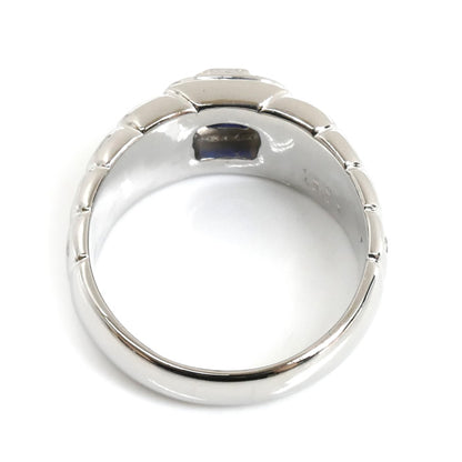 Pt900プラチナ リング・指輪 サファイア0.67ct ダイヤモンド0.24ct 22.5号 22.5g メンズ【中古】【美品】