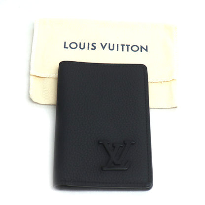 LOUIS VUITTON ルイ・ヴィトン オーガナイザー･ドゥ ポッシュ カードケース LV アエログラム ブラック M69979 IC メンズ【中古】