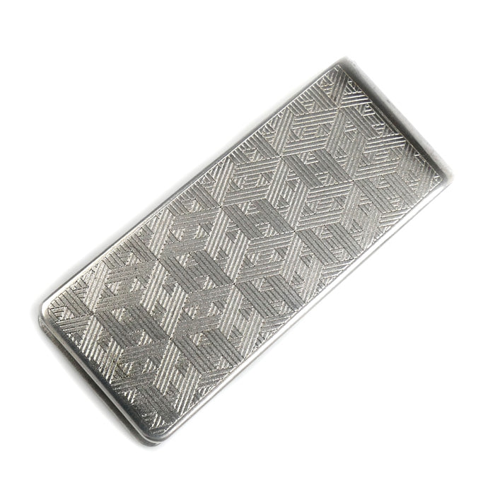 HERMES エルメス シルバー925 Hマーク モザイク マネークリップ メンズ【中古】