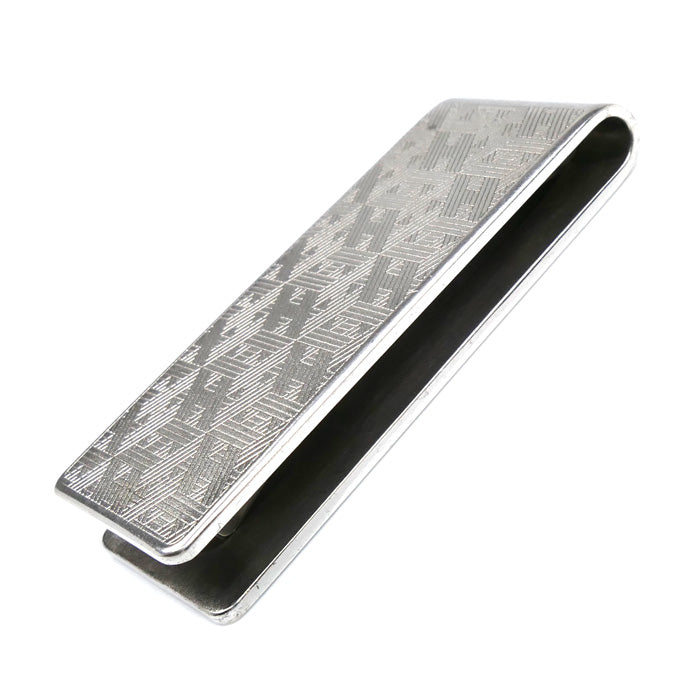 HERMES エルメス シルバー925 Hマーク モザイク マネークリップ メンズ【中古】