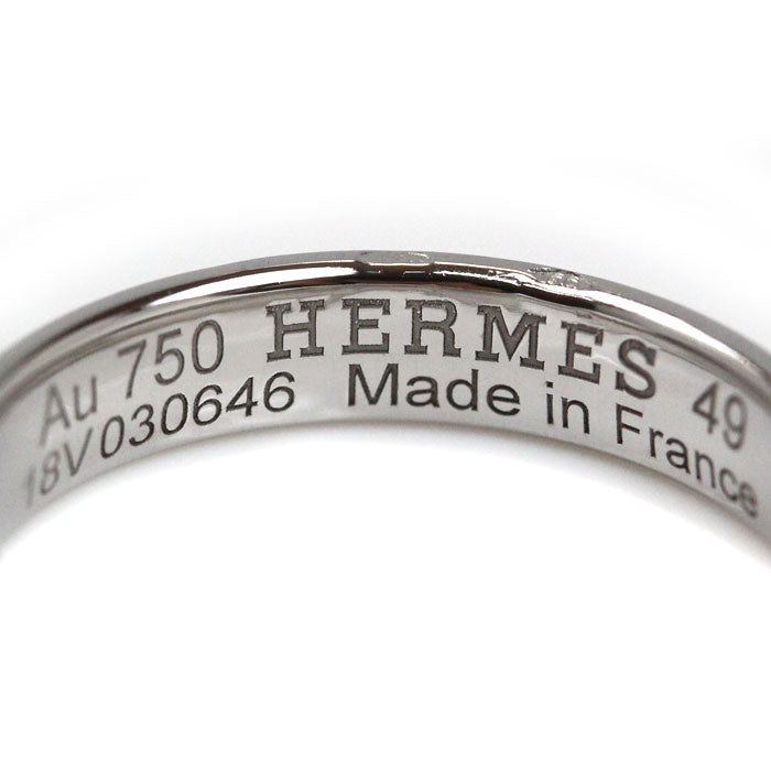 HERMES エルメス K18WG ホワイトゴールド エヴァーヘラクレス リング・指輪 H119853B 00049 ダイヤモンド 9号 49 3.3g レディース【中古】【美品】