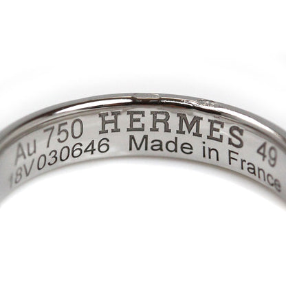 HERMES エルメス K18WG ホワイトゴールド エヴァーヘラクレス リング・指輪 H119853B 00049 ダイヤモンド 9号 49 3.3g レディース【中古】【美品】