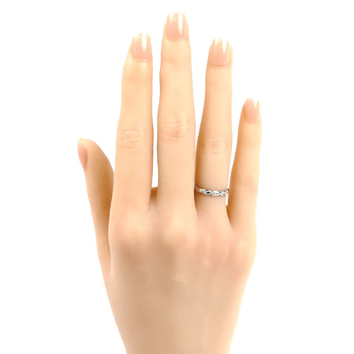 CHANEL シャネル Pt950プラチナ マトラッセ 3Pダイヤ リング・指輪 J2821 ダイヤモンド 6号 46 2.6g レディース【中古】【美品】