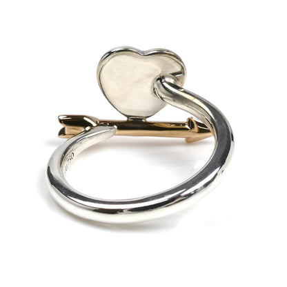TIFFANY&Co. ティファニー シルバー925 K18PG ピンクゴールド ラブ ストラック ハート リング・指輪 71041697 10号 3.8g レディース【中古】