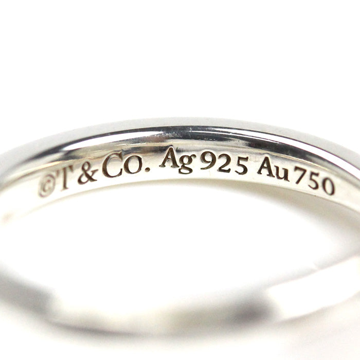 TIFFANY&Co. ティファニー シルバー925 K18PG ピンクゴールド ラブ ストラック ハート リング・指輪 71041697 10号 3.8g レディース【中古】