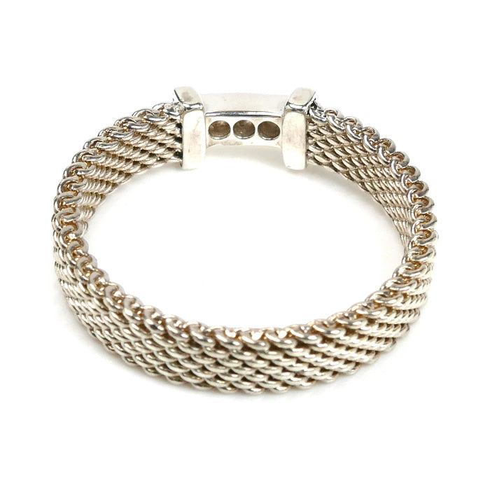 TIFFANY&Co. ティファニー シルバー925 サマセット 3Pダイヤ リング・指輪 ダイヤモンド 11号 2.3g レディース【中古】