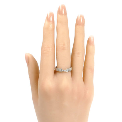 TIFFANY&Co. ティファニー シルバー925 サマセット 3Pダイヤ リング・指輪 ダイヤモンド 11号 2.3g レディース【中古】